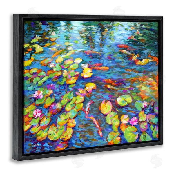 Stupell Industries Leon Devenice | Koi Fish And Water Lilies Wall Art