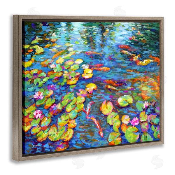 Stupell Industries Leon Devenice | Koi Fish And Water Lilies Wall Art