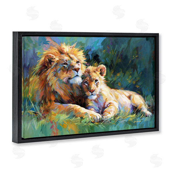 Stupell Industries Leon Devenice | Lion's Embrace Portrait