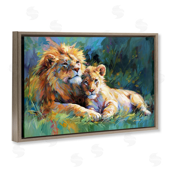 Stupell Industries Leon Devenice | Lion's Embrace Portrait