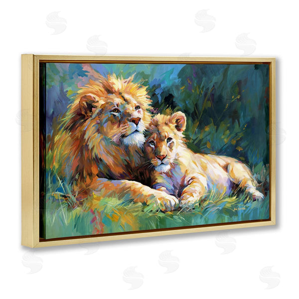 Stupell Industries Leon Devenice | Lion's Embrace Portrait