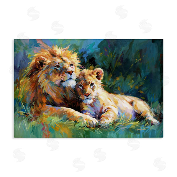 stupell industries Leon Devenice | Lion's Embrace Portrait