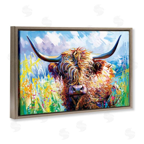 Stupell Industries Leon Devenice | Long Haired Highland Cattle