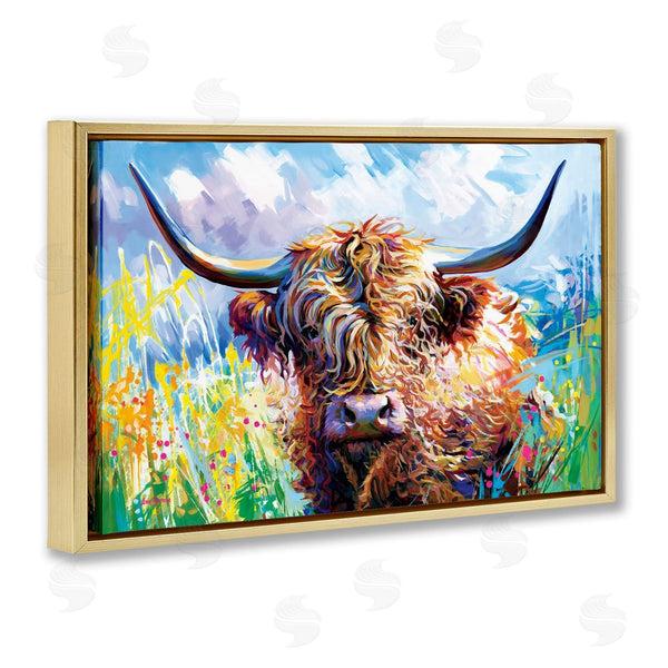 Stupell Industries Leon Devenice | Long Haired Highland Cattle