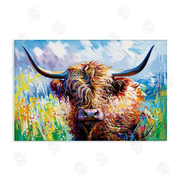 stupell industries Leon Devenice | Long Haired Highland Cattle