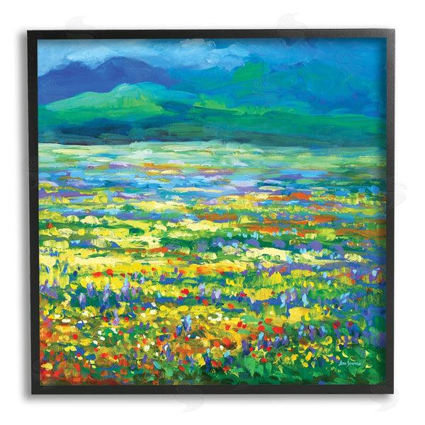 Stupell Industries Leon Devenice | Meadow Of Wildflowers Blue