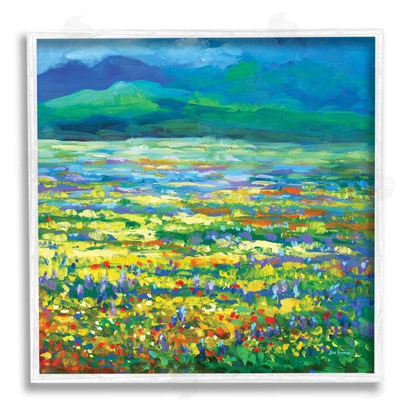 Stupell Industries Leon Devenice | Meadow Of Wildflowers Blue