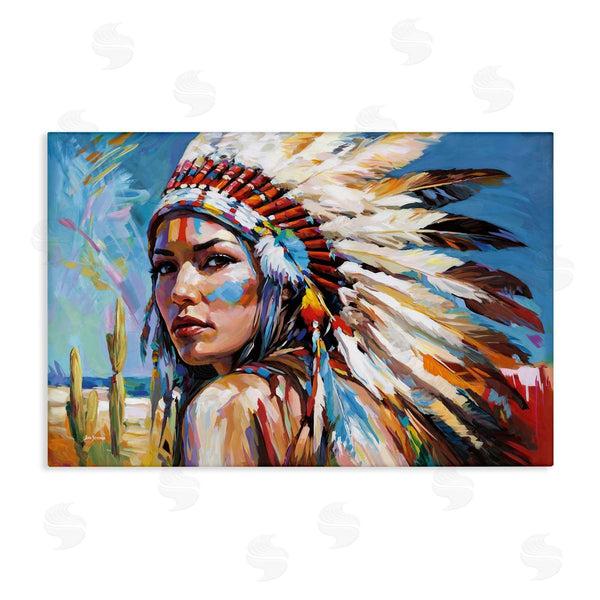stupell industries Leon Devenice | Native American Woman Portrait Wall Art