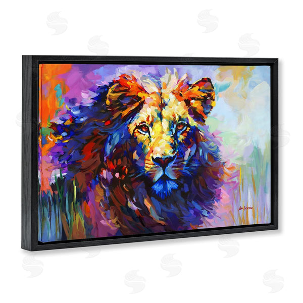 Stupell Industries Leon Devenice | Paint Strokes Lion