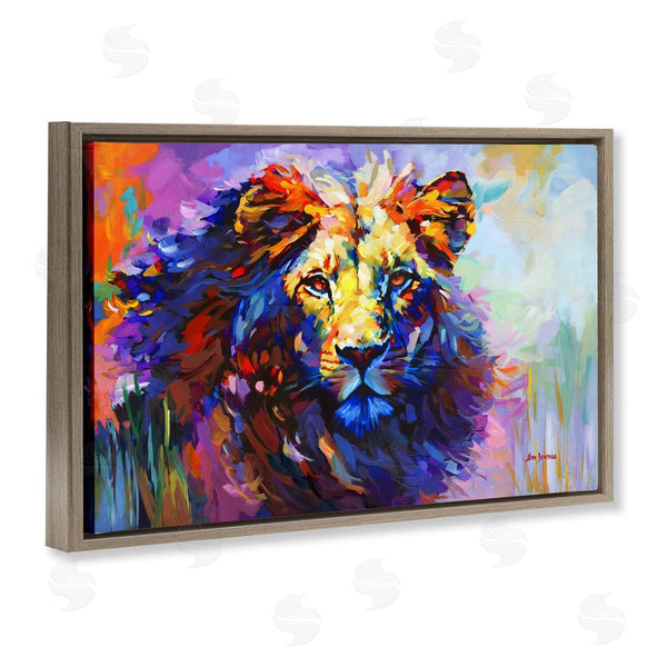 Stupell Industries Leon Devenice | Paint Strokes Lion