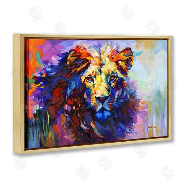 Stupell Industries Leon Devenice | Paint Strokes Lion