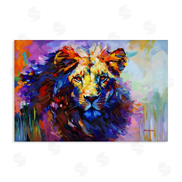 stupell industries Leon Devenice | Paint Strokes Lion