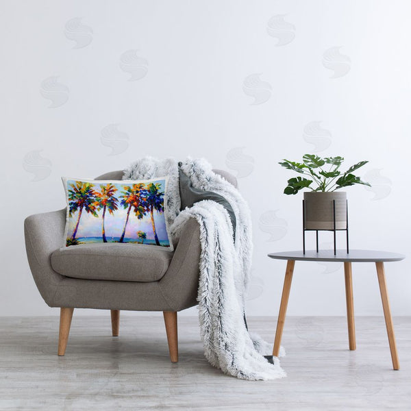 Stupell Industries Leon Devenice | Palm Trees In Sun Warmth