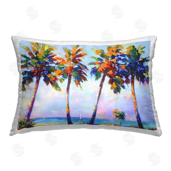 Stupell Industries Leon Devenice | Palm Trees In Sun Warmth