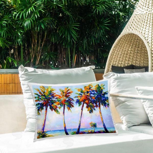 Stupell Industries Leon Devenice | Palm Trees In Sun Warmth