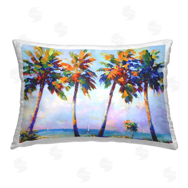 stupell industries Leon Devenice | Palm Trees in Sun Warmth
