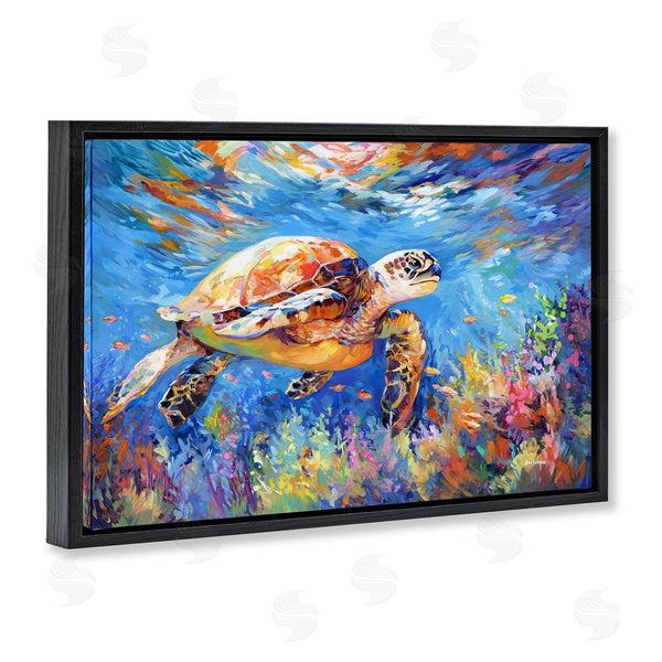 Stupell Industries Leon Devenice | Sea Turtle's Adventure