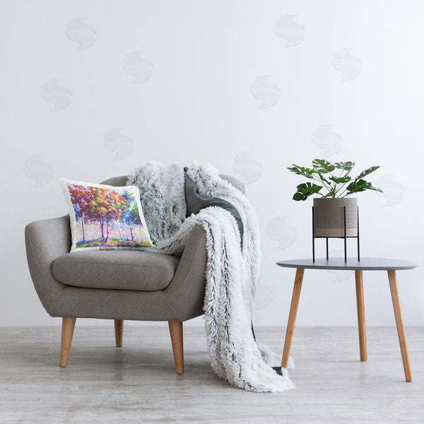 Stupell Industries Leon Devenice | Shades Of Solitude Printed Throw Pillow