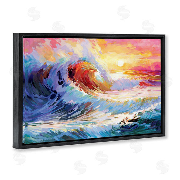 Stupell Industries Leon Devenice | Sunrise Over Ocean Wave