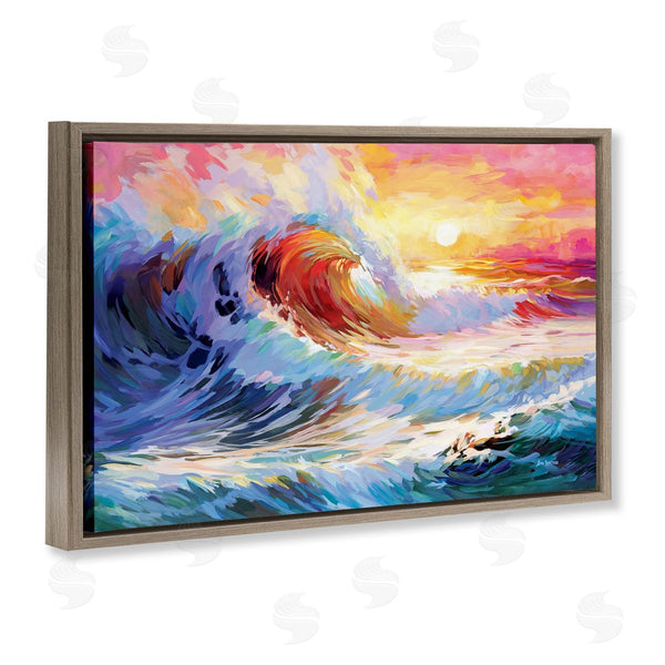 Stupell Industries Leon Devenice | Sunrise Over Ocean Wave