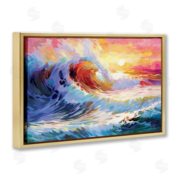 Stupell Industries Leon Devenice | Sunrise Over Ocean Wave