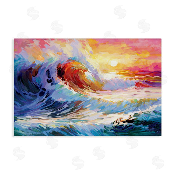 stupell industries Leon Devenice | Sunrise over Ocean Wave
