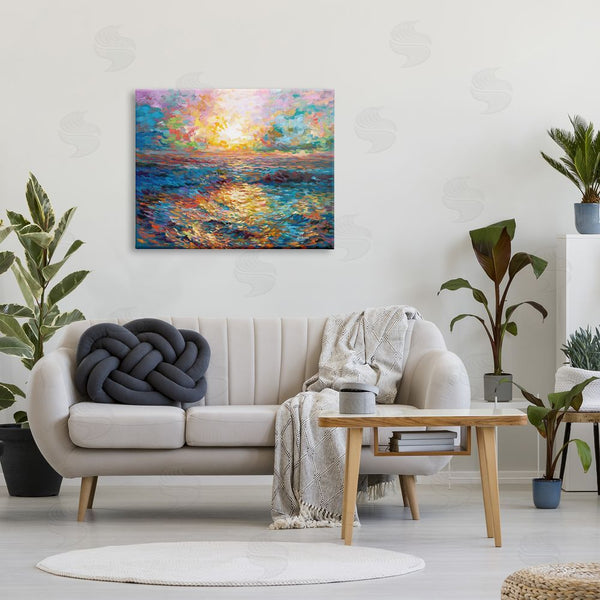 Stupell Industries Leon Devenice | Sunset In Mykonos Beach Wall Art