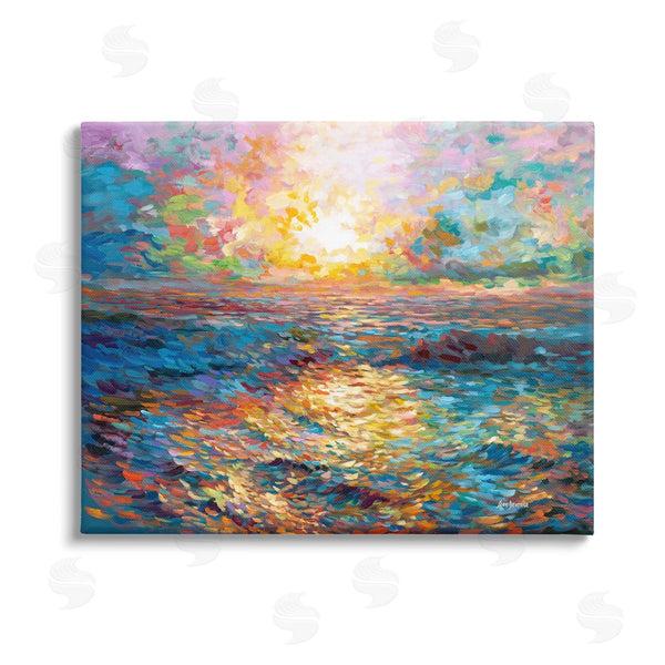 stupell industries Leon Devenice | Sunset in Mykonos Beach Wall Art