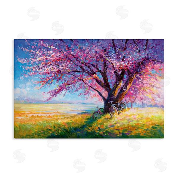stupell industries Leon Devenice | Sweet Romance of Cherry Blossom Trees