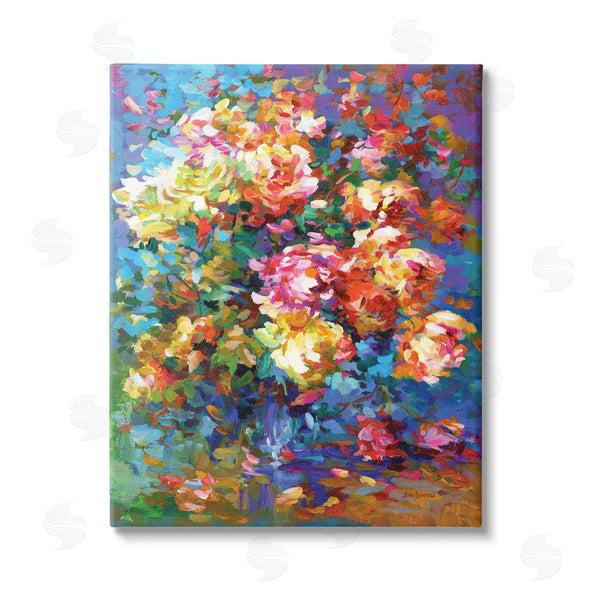 stupell industries Leon Devenice | Vibrant Flowers in a Vase Wall Art