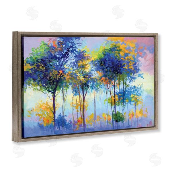 Stupell Industries Leon Devenice | Vibrant Tranquil Trees