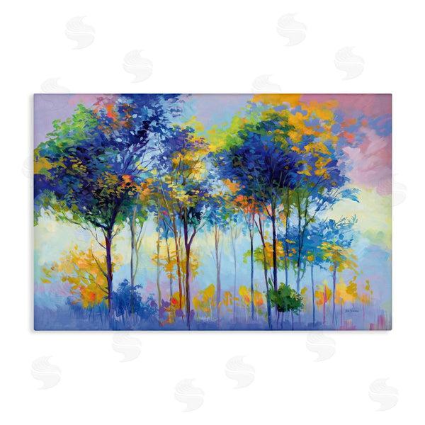 stupell industries Leon Devenice | Vibrant Tranquil Trees