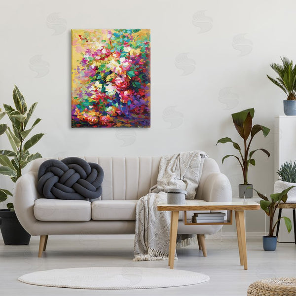 Stupell Industries Leon Devenice | Vivid Abstract Roses Wall Art