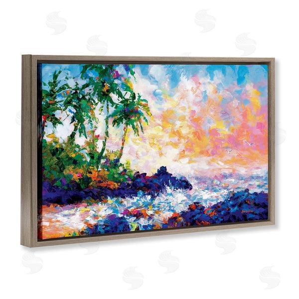 Stupell Industries Leon Devenice | Waves On Tropical Beach