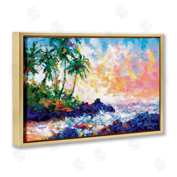 Stupell Industries Leon Devenice | Waves On Tropical Beach