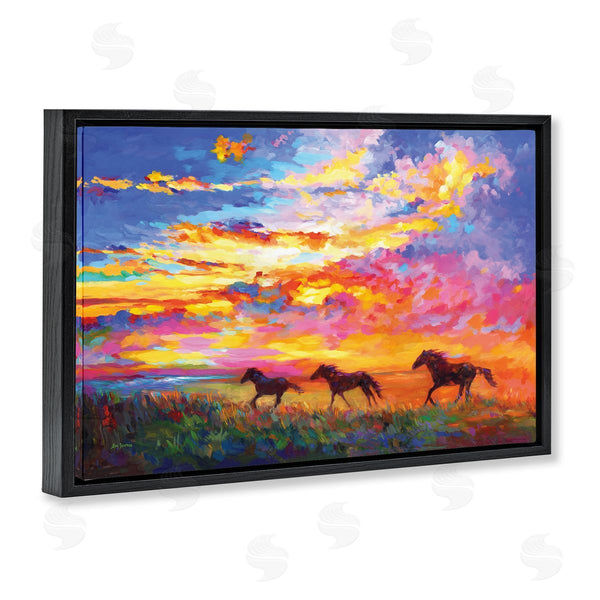 Stupell Industries Leon Devenice | Wild Horses At Sunset Wall Art