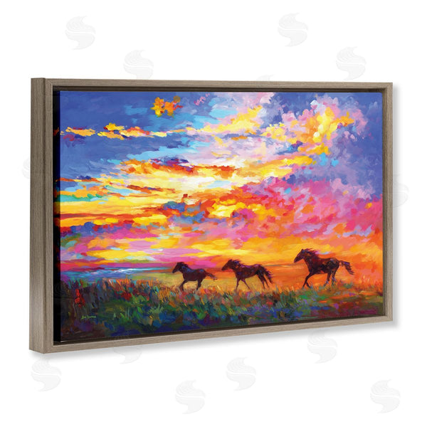 Stupell Industries Leon Devenice | Wild Horses At Sunset Wall Art