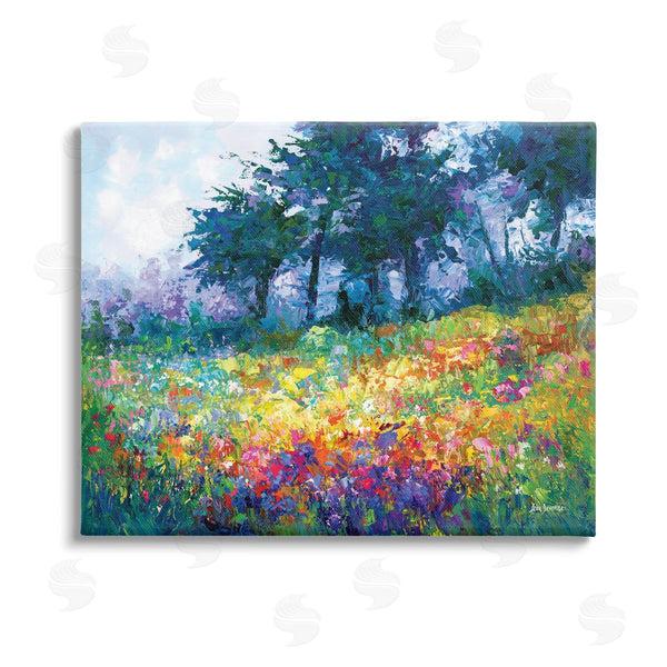 stupell industries Leon Devenice | Wildflowers in Bloom Meadow Wall Art