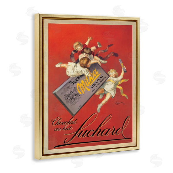 Stupell Industries Leonetto Cappiello | Chocolat Au Lait Vintage European Advertisement Wall Art