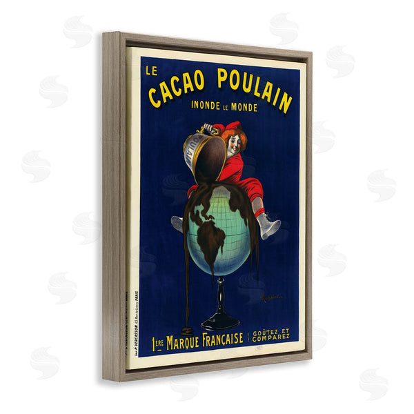 Stupell Industries Leonetto Cappiello | Vintage Cacao Chocolate Advertisement Parisian Dessert