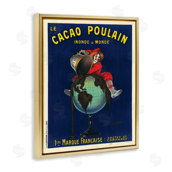 Stupell Industries Leonetto Cappiello | Vintage Cacao Chocolate Advertisement Parisian Dessert