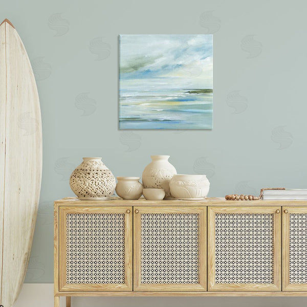 Stupell Industries Lera | Cloudy Blue Beach Impression Wall Art