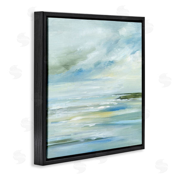 Stupell Industries Lera | Cloudy Blue Beach Impression Wall Art