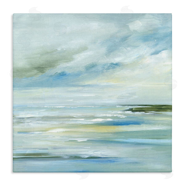 stupell industries Lera | Cloudy Blue Beach Impression Wall Art