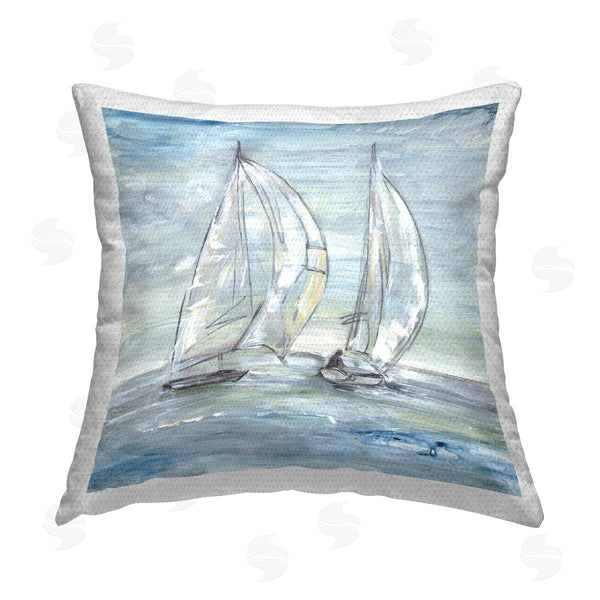Stupell Industries Lera | Windswept Sailboat Duo Printed Throw Pillow