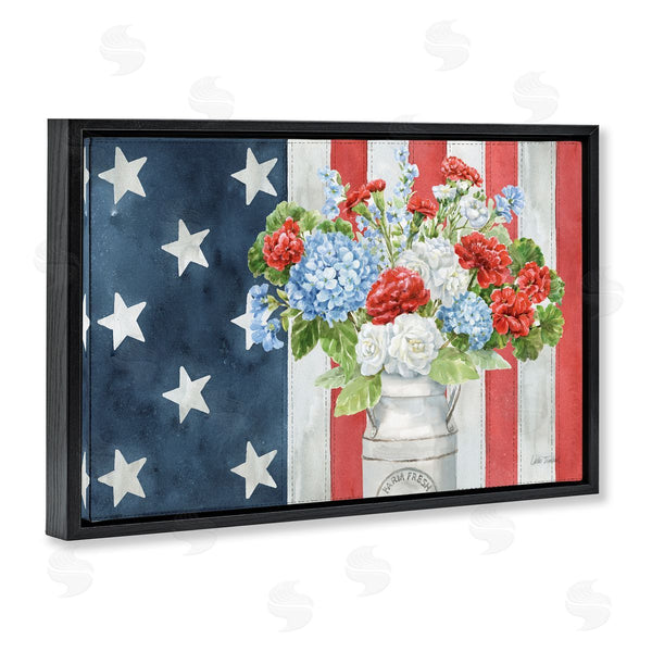 Stupell Industries Leslie Trimbach | American Flag Bouquet Wall Art