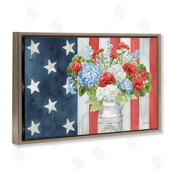 Stupell Industries Leslie Trimbach | American Flag Bouquet Wall Art
