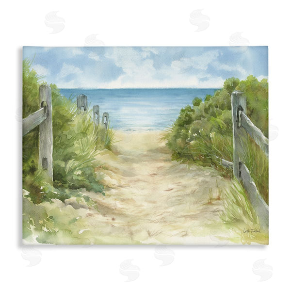 stupell industries Leslie Trimbach | Beach Path Painting Wall Art