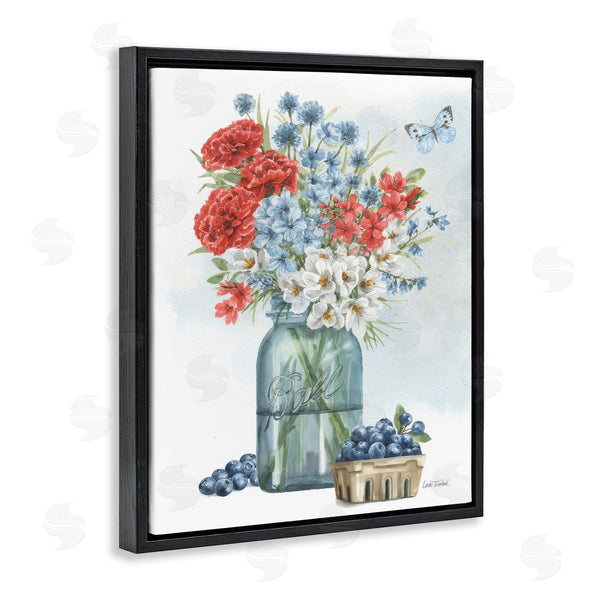 Stupell Industries Leslie Trimbach | Country Blossoms & Blueberries