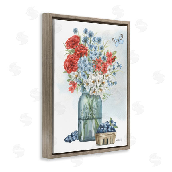 Stupell Industries Leslie Trimbach | Country Blossoms & Blueberries